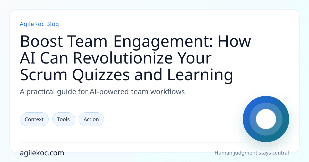 A diverse team collaborating around a digital board with AI-generated quiz questions popping up, symbolizing enhanced learning and engagement.