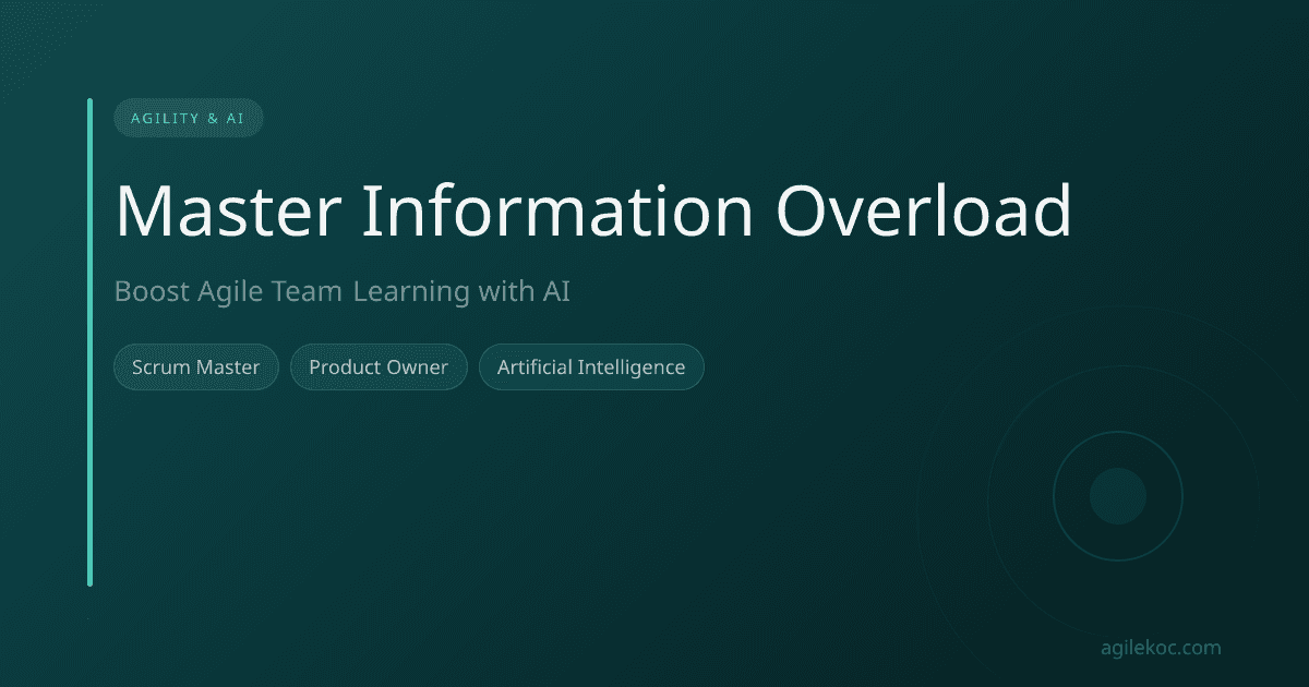 An agile team member synthesizing information using an AI tool.