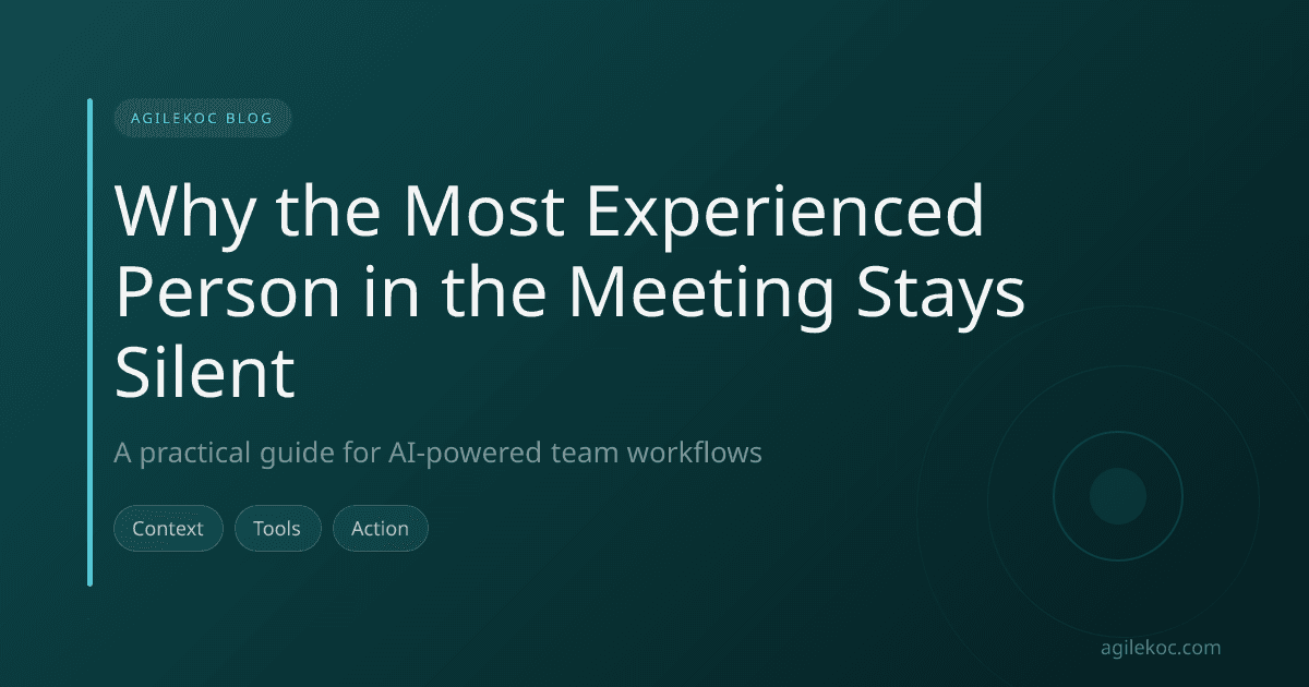 The silent senior expert in meetings and psychological safety