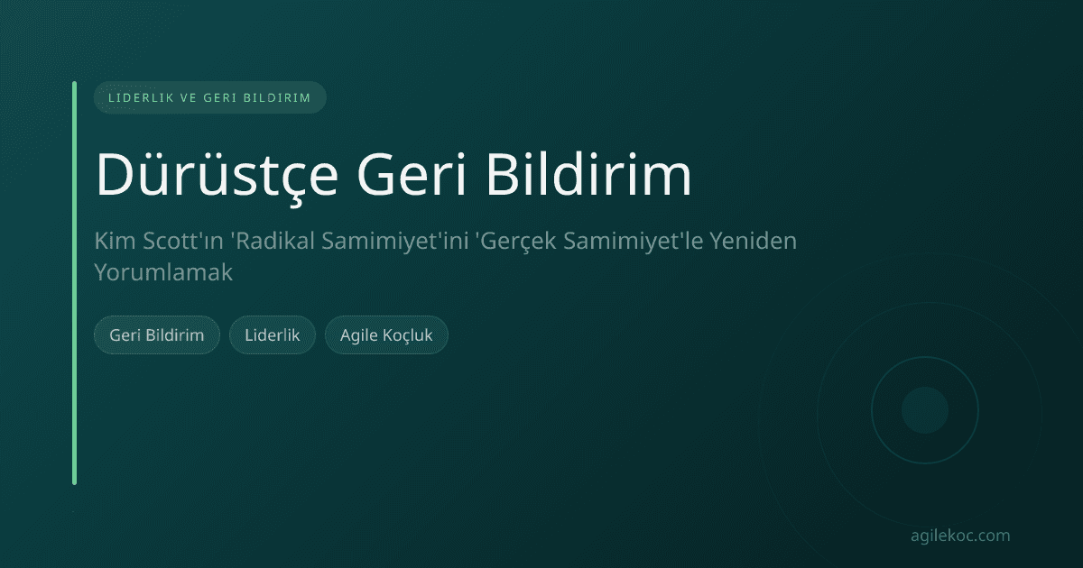 Bir yönetici, ekip üyesine samimi ama yapıcı geri bildirim verirken, aralarındaki güven köprüsü güçleniyor.