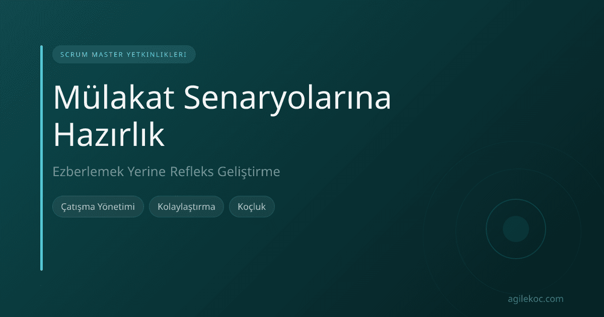 Scrum Master, takım üyeleriyle bir toplantıda zorlu bir konuşmayı kolaylaştırıyor.