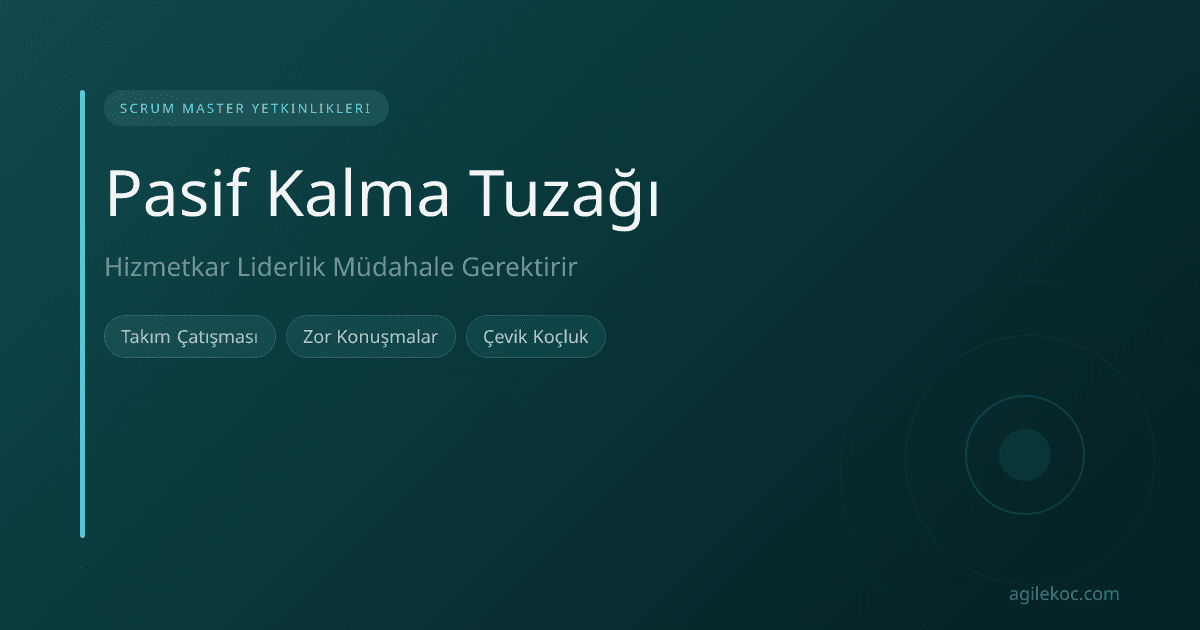 Gergin bir toplantı sırasında düşünen bir Scrum Master, müdahale edip etmeme konusunda tereddüt ediyor.