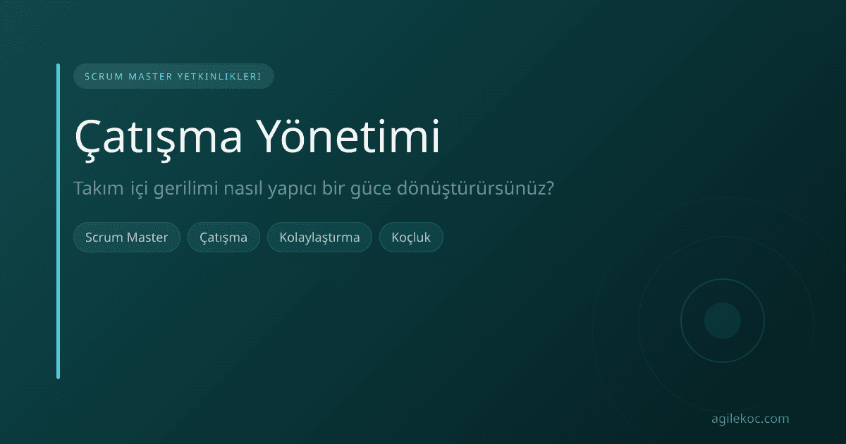 İki geliştirici arasında gergin bir tartışmayı kolaylaştıran bir Scrum Master, arabuluculuk yapıyor.