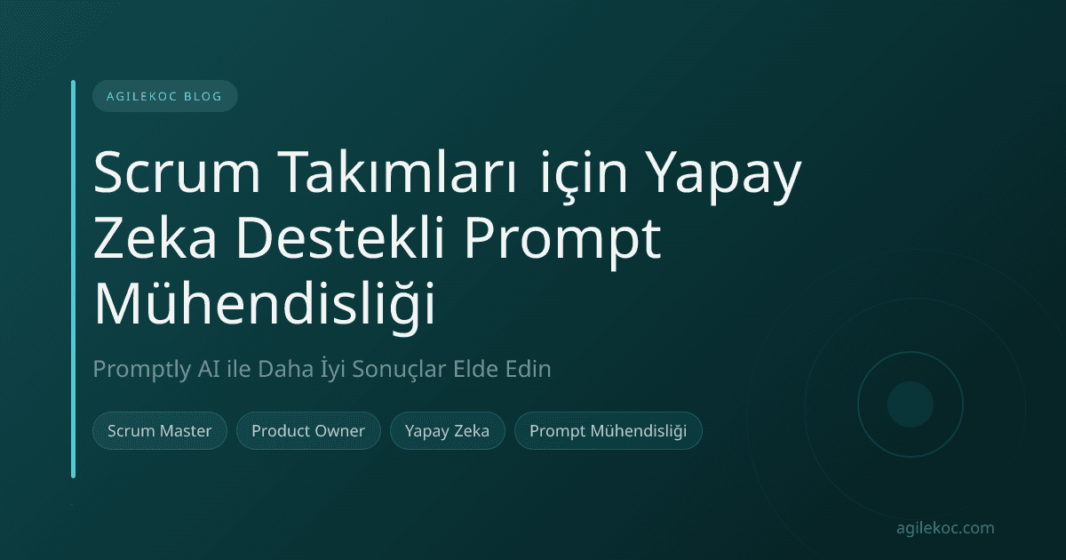 Scrum takımı üyeleri yapay zeka destekli bir arayüzde prompt mühendisliği yapıyor